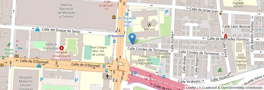Mapa de ubicacion de San Nicolás Baby 2 en Испания, Мадрид, Мадрид, Área Metropolitana De Madrid Y Corredor Del Henares, Мадрид.