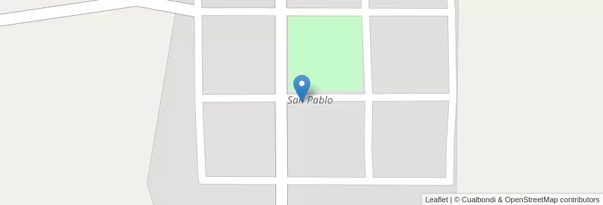 Mapa de ubicacion de San Pablo en アルゼンチン, サンルイス州, Chacabuco, Comisión Municipal De San Pedro.