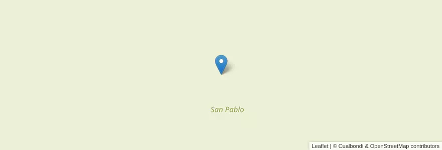Mapa de ubicacion de San Pablo en Argentinië, Buenos Aires, Partido De Alberti.