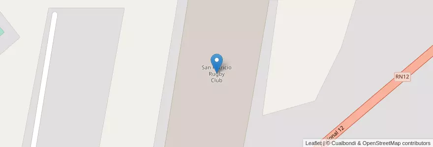 Mapa de ubicacion de San Patricio Rugby Club en آرژانتین, Corrientes, Departamento Capital, Corrientes.