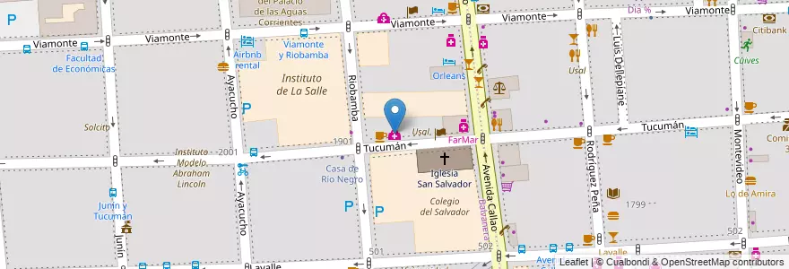 Mapa de ubicacion de Sanatorio de la Providencia, Balvanera en الأرجنتين, Ciudad Autónoma De Buenos Aires, Comuna 3, Buenos Aires.