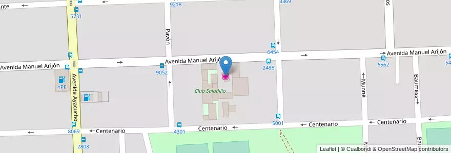 Mapa de ubicacion de Sanatorio del Saladillo en Argentine, Santa Fe, Departamento Rosario, Municipio De Rosario, Rosario.