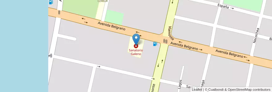 Mapa de ubicacion de Sanatorio Galeno en Arjantin, Tucumán, San Miguel De Tucumán, Departamento Capital, San Miguel De Tucumán.