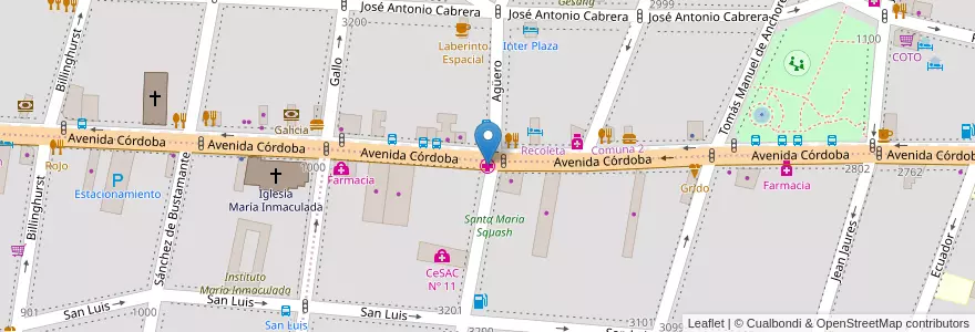 Mapa de ubicacion de Sanatorio Modelo, Balvanera en アルゼンチン, Ciudad Autónoma De Buenos Aires, ブエノスアイレス.