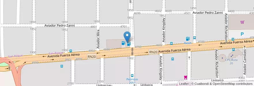 Mapa de ubicacion de Sanchez Antoniolli en アルゼンチン, コルドバ州, Departamento Capital, Pedanía Capital, Córdoba, Municipio De Córdoba.