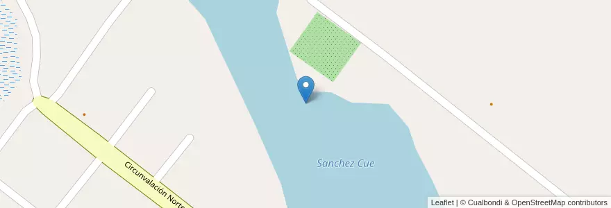 Mapa de ubicacion de Sanchez Cue en Argentina, Corrientes, Departamento San Miguel, Municipio De San Miguel.