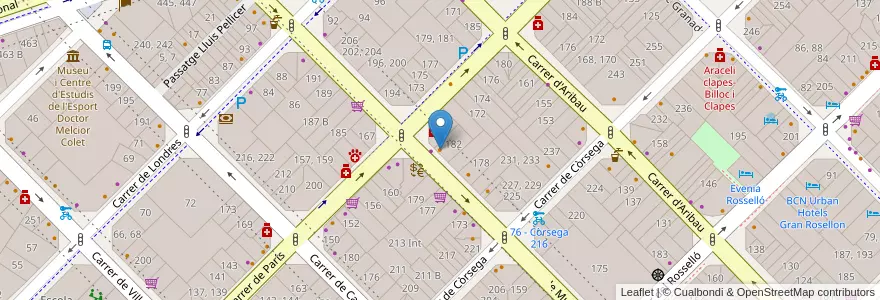 Mapa de ubicacion de Sánchez Romera Restaurant en 西班牙, Catalunya, Barcelona, Barcelonès, Barcelona.