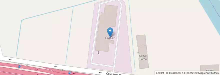 Mapa de ubicacion de SanCor en 阿根廷, 布宜诺斯艾利斯省, Partido De Tigre, Don Torcuato.