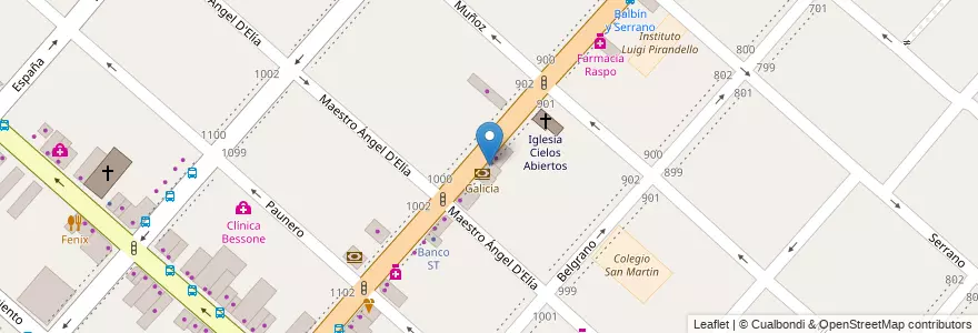Mapa de ubicacion de SanCor Salud en Arjantin, Buenos Aires, Partido De San Miguel, San Miguel.
