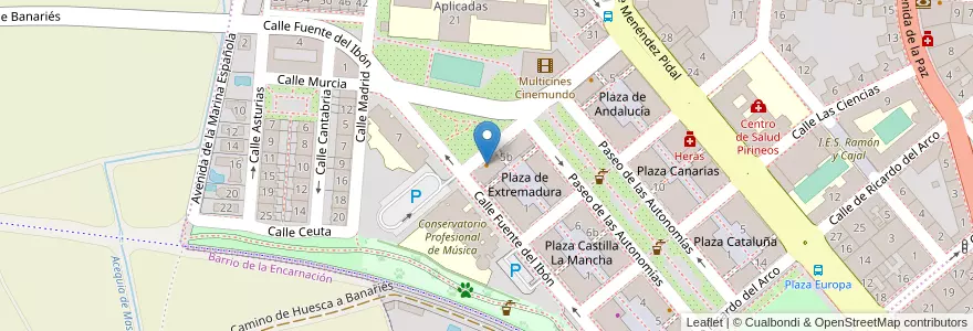 Mapa de ubicacion de Sanddalo en Испания, Арагон, Уэска, Hoya De Huesca / Plana De Uesca, Уэска.