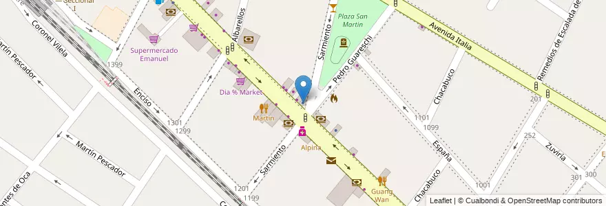 Mapa de ubicacion de Sandra Gomez en الأرجنتين, بوينس آيرس, Partido De Tigre, Tigre.