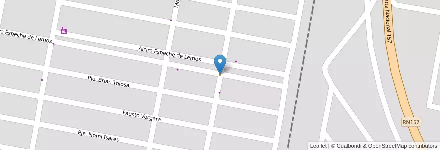 Mapa de ubicacion de Sandwiches Macedo en アルゼンチン, サンティアゴ・デル・エステロ州, Departamento Choya, Frías.
