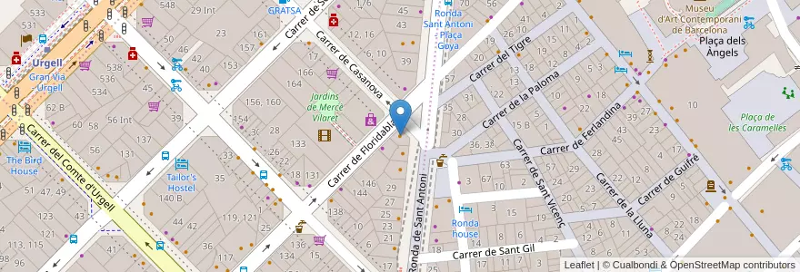 Mapa de ubicacion de SandwiChez en スペイン, カタルーニャ州, Barcelona, バルサルネス, Barcelona.