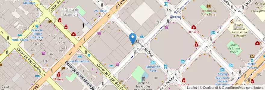 Mapa de ubicacion de SandwiChez en اسپانیا, Catalunya, Barcelona, Barcelonès, Barcelona.