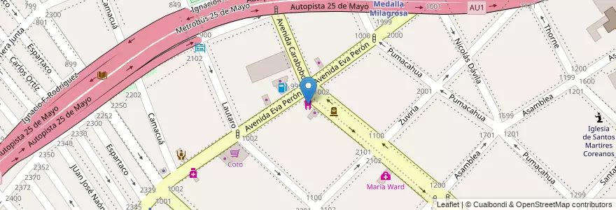 Mapa de ubicacion de Sang Seo Dental Clinic, Flores en Argentinien, Ciudad Autónoma De Buenos Aires, Comuna 7, Buenos Aires.