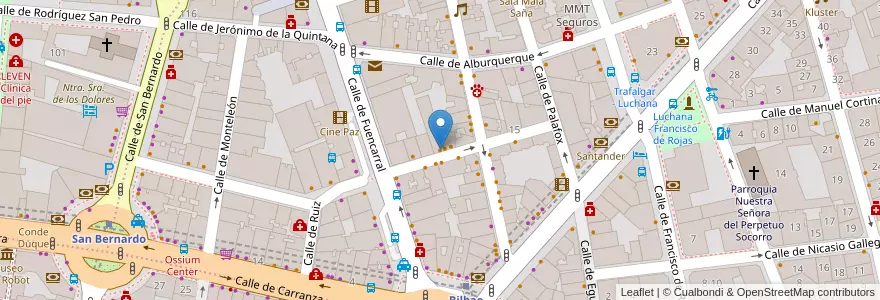 Mapa de ubicacion de Sanguchón en Испания, Мадрид, Мадрид, Área Metropolitana De Madrid Y Corredor Del Henares, Мадрид.