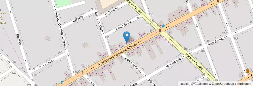 Mapa de ubicacion de Sanitarios Gevont, Velez Sarsfield en Argentina, Autonomous City Of Buenos Aires, Comuna 9, Autonomous City Of Buenos Aires, Comuna 10.