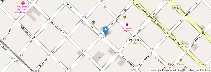 Mapa de ubicacion de Sanitarios San Pedro en Arjantin, Buenos Aires, Partido De San Fernando, San Fernando.