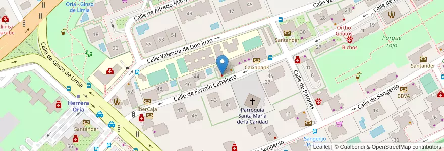 Mapa de ubicacion de Sanitas Dental en Spain, Community Of Madrid, Community Of Madrid, Área Metropolitana De Madrid Y Corredor Del Henares, Madrid.
