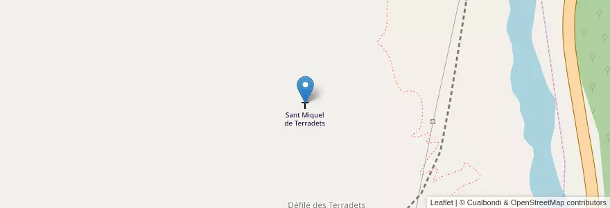 Mapa de ubicacion de Sant Miquel de Terradets en 西班牙, Catalunya, 莱里达, Noguera, Àger.