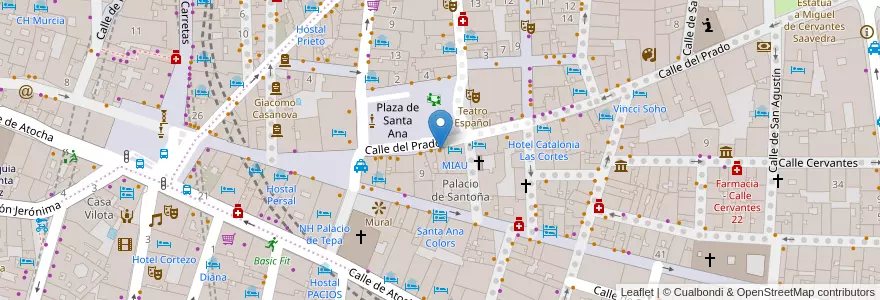 Mapa de ubicacion de Santa Caña en Испания, Мадрид, Мадрид, Área Metropolitana De Madrid Y Corredor Del Henares, Мадрид.