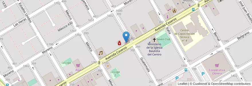 Mapa de ubicacion de Santa Catalina 1 en Аргентина, Рио-Негро, Departamento Adolfo Alsina, Viedma, Viedma.