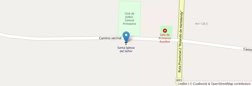 Mapa de ubicacion de Santa Iglesia del Señor en Arjantin, Formosa, Departamento Pilcomayo.