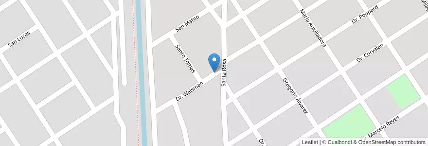 Mapa de ubicacion de Santa Lucia en Arjantin, Santiago Del Estero, Departamento Capital, Santiago Del Estero.