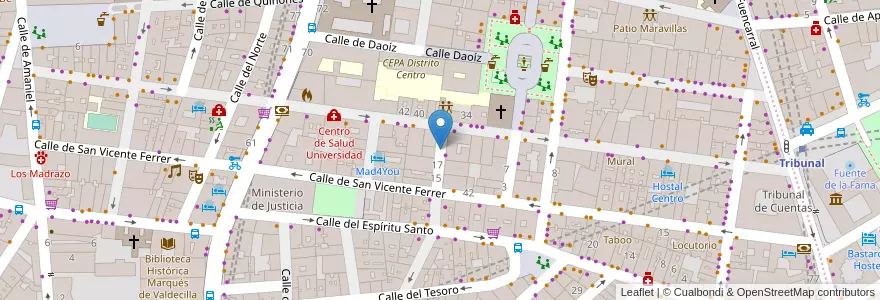 Mapa de ubicacion de SANTA LUCIA, CALLE, DE,19 en اسپانیا, بخش خودمختار مادرید, بخش خودمختار مادرید, Área Metropolitana De Madrid Y Corredor Del Henares, مادرید.