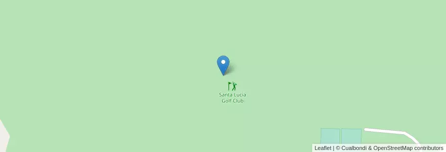 Mapa de ubicacion de Santa Lucía Golf Club en Argentina, Chubut, Departamento Escalante, Comodoro Rivadavia.