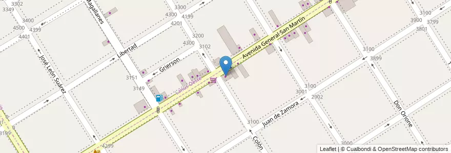 Mapa de ubicacion de Santa María en Argentinië, Buenos Aires, Partido De Lanús, Lanús Oeste.