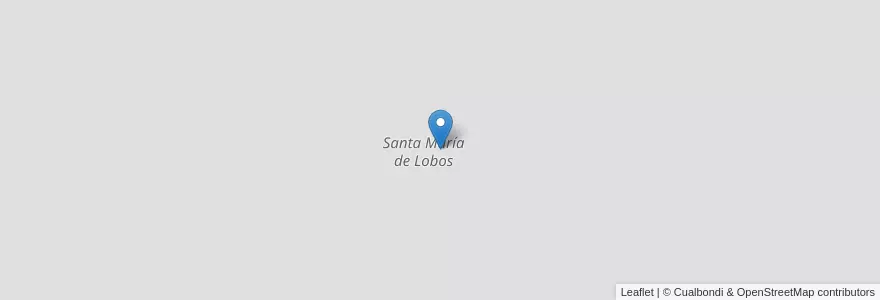 Mapa de ubicacion de Santa María de Lobos en アルゼンチン, ブエノスアイレス州, Partido De Lobos, Cuartel Octavo.