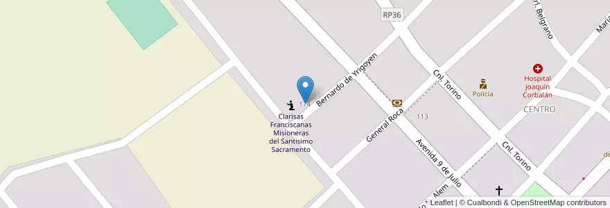 Mapa de ubicacion de Santa Maria Del Rosario Ex 13 Bis en Argentinië, Salta, Rosario De Lerma, Municipio De Rosario De Lerma, Rosario De Lerma.