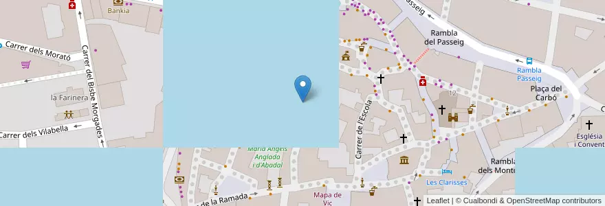Mapa de ubicacion de Santa Rita en Испания, Каталония, Барселона, Osona, Vic.