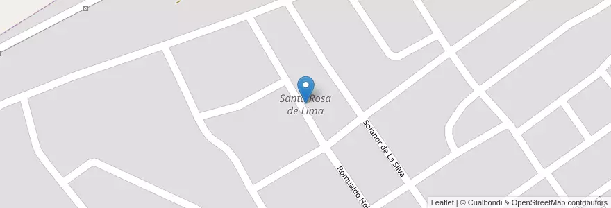 Mapa de ubicacion de Santa Rosa de Lima en アルゼンチン, サンティアゴ・デル・エステロ州, Departamento Capital, Santiago Del Estero.