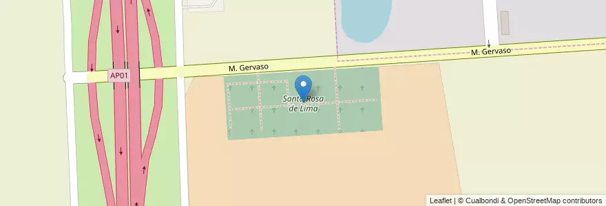 Mapa de ubicacion de Santa Rosa de Lima en Argentinien, Santa Fe, Departamento San Lorenzo, Municipio De Capitán Bermudez.