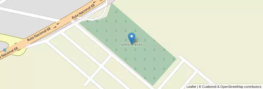 Mapa de ubicacion de santa teresita en الأرجنتين, Salta, Capital, Municipio De Salta, Salta.