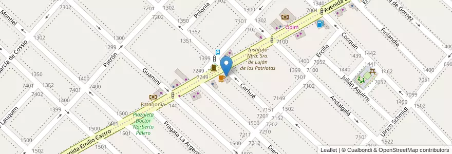 Mapa de ubicacion de Santa Teresita, Mataderos en الأرجنتين, Ciudad Autónoma De Buenos Aires, Buenos Aires.