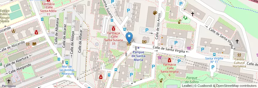 Mapa de ubicacion de Santander en Espanha, Comunidade De Madrid, Comunidade De Madrid, Área Metropolitana De Madrid Y Corredor Del Henares, Madrid.