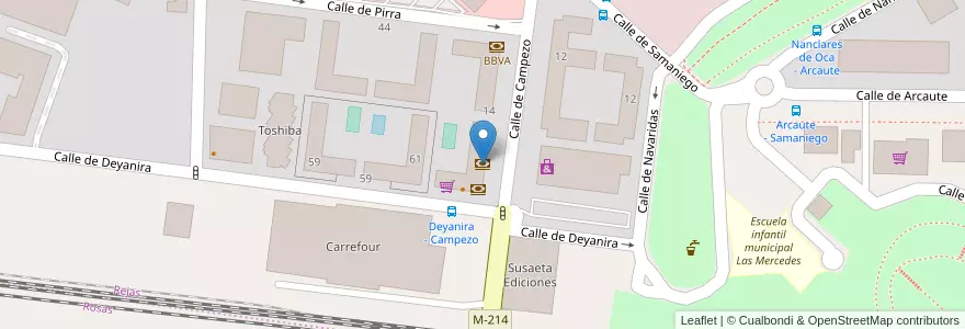 Mapa de ubicacion de Santander en İspanya, Comunidad De Madrid, Comunidad De Madrid, Área Metropolitana De Madrid Y Corredor Del Henares, Madrid.