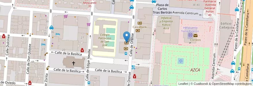 Mapa de ubicacion de Santander en Spanien, Autonome Gemeinschaft Madrid, Autonome Gemeinschaft Madrid, Área Metropolitana De Madrid Y Corredor Del Henares, Madrid.