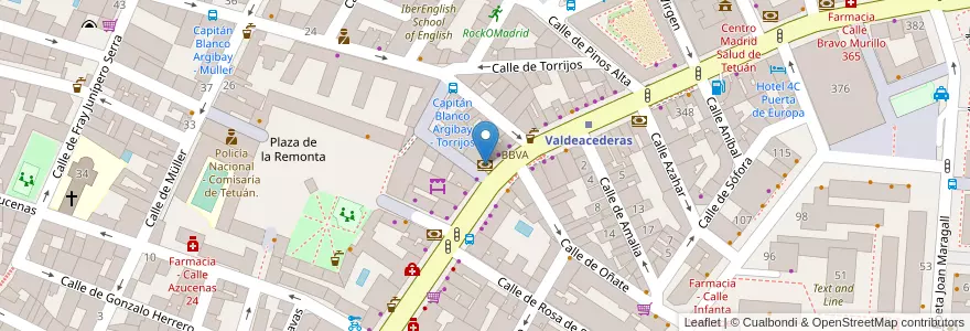 Mapa de ubicacion de Santander en Испания, Мадрид, Мадрид, Área Metropolitana De Madrid Y Corredor Del Henares, Мадрид.