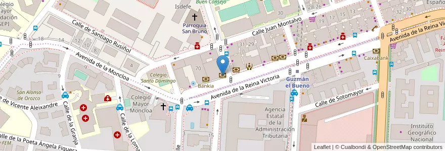 Mapa de ubicacion de Santander en Spanien, Autonome Gemeinschaft Madrid, Autonome Gemeinschaft Madrid, Área Metropolitana De Madrid Y Corredor Del Henares, Madrid.