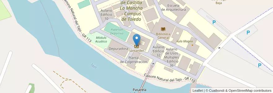 Mapa de ubicacion de Santander en Spain, Castile-La Mancha, Toledo, Toledo, Toledo.