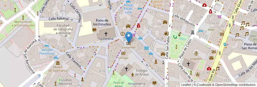 Mapa de ubicacion de Santander en Sepanyol, Castilla Y León, Salamanca, Campo De Salamanca, Salamanca.