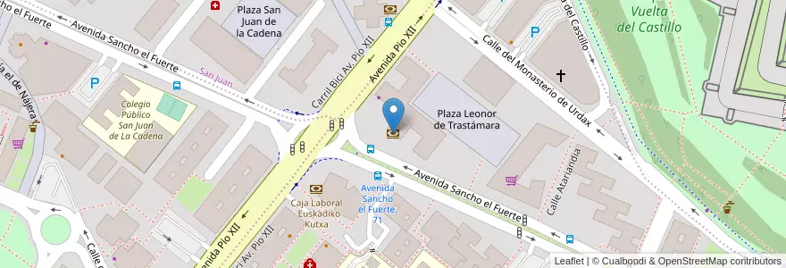 Mapa de ubicacion de Santander en スペイン, ナバーラ州, ナバーラ州, パンプローナ.