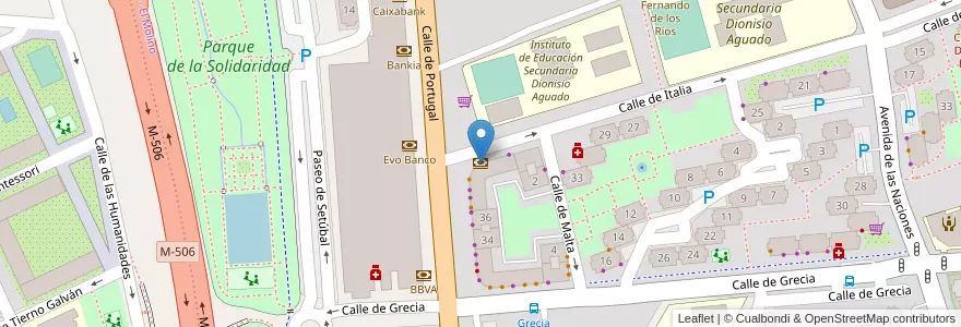 Mapa de ubicacion de Santander en Spanien, Autonome Gemeinschaft Madrid, Autonome Gemeinschaft Madrid, Área Metropolitana De Madrid Y Corredor Del Henares, Fuenlabrada.