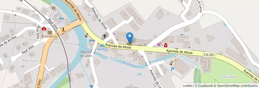 Mapa de ubicacion de Santander en スペイン, カンタブリア州, カンタブリア州, Trasmiera, Riotuerto.