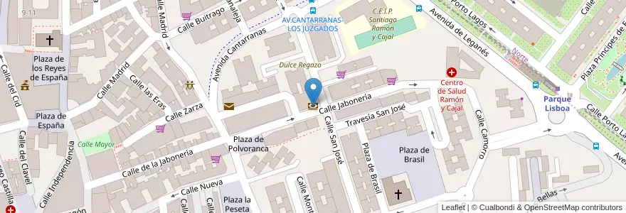 Mapa de ubicacion de Santander en İspanya, Comunidad De Madrid, Comunidad De Madrid, Área Metropolitana De Madrid Y Corredor Del Henares, Pozuelo De Alarcón.