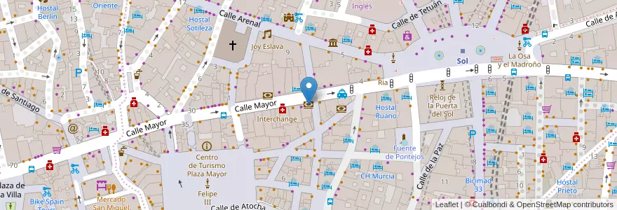 Mapa de ubicacion de Santander en 西班牙, Comunidad De Madrid, Comunidad De Madrid, Área Metropolitana De Madrid Y Corredor Del Henares, Madrid.